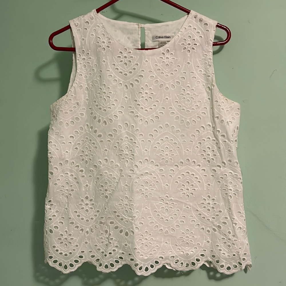 Eyelet Calvin Klein Top